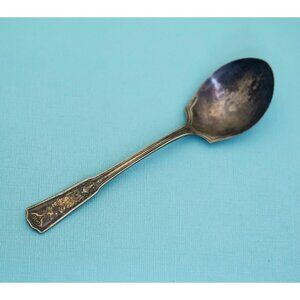 Vintage Gold Tone Intricate Spoon by Stratford Plate Special - E37